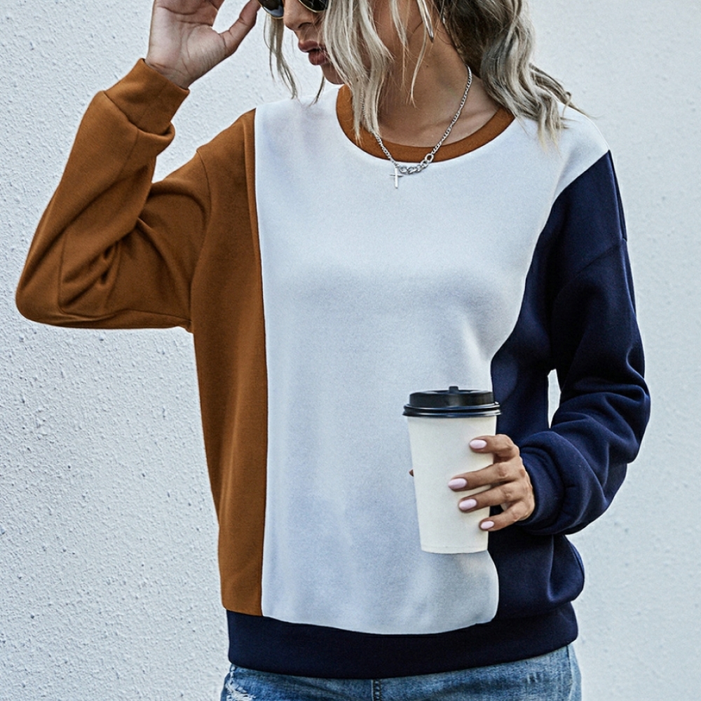 Color Block Drop Shoulder Top - Picture 2 of 2